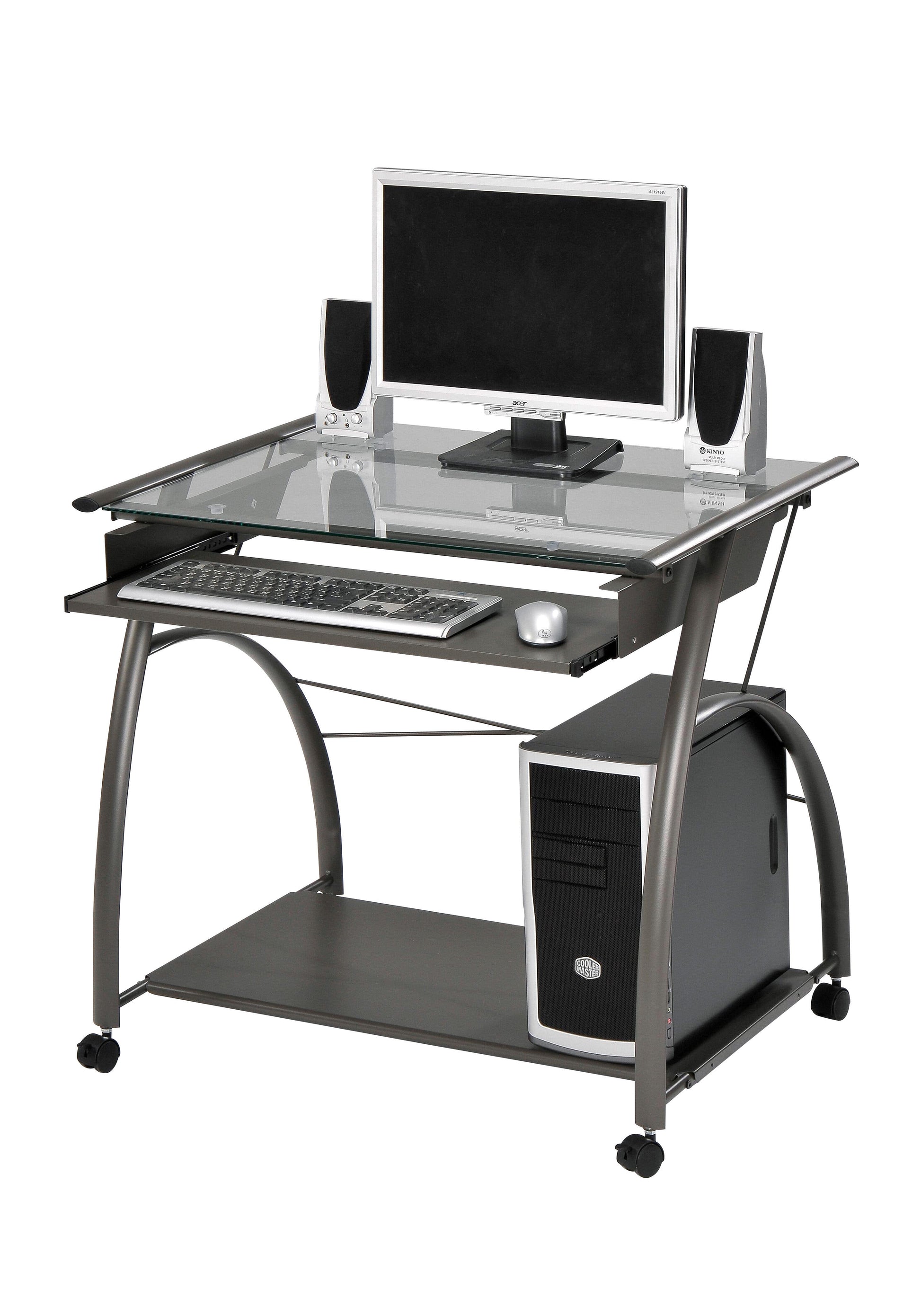 Vincent Computer Desk Pewter -