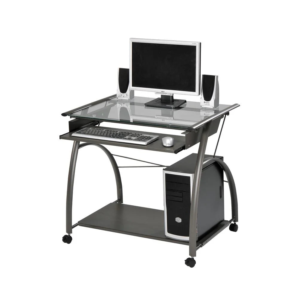 Vincent Computer Desk Pewter -