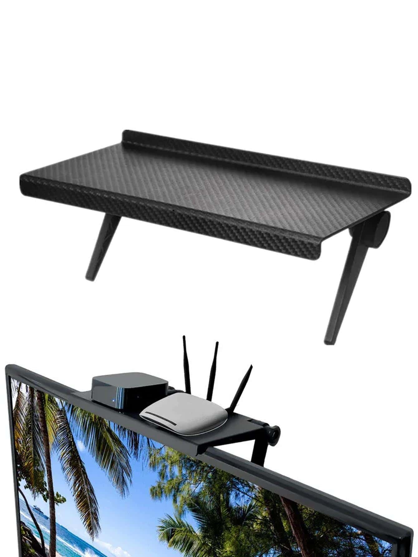 1Pc Foldable Computer Monitor Storage Rack