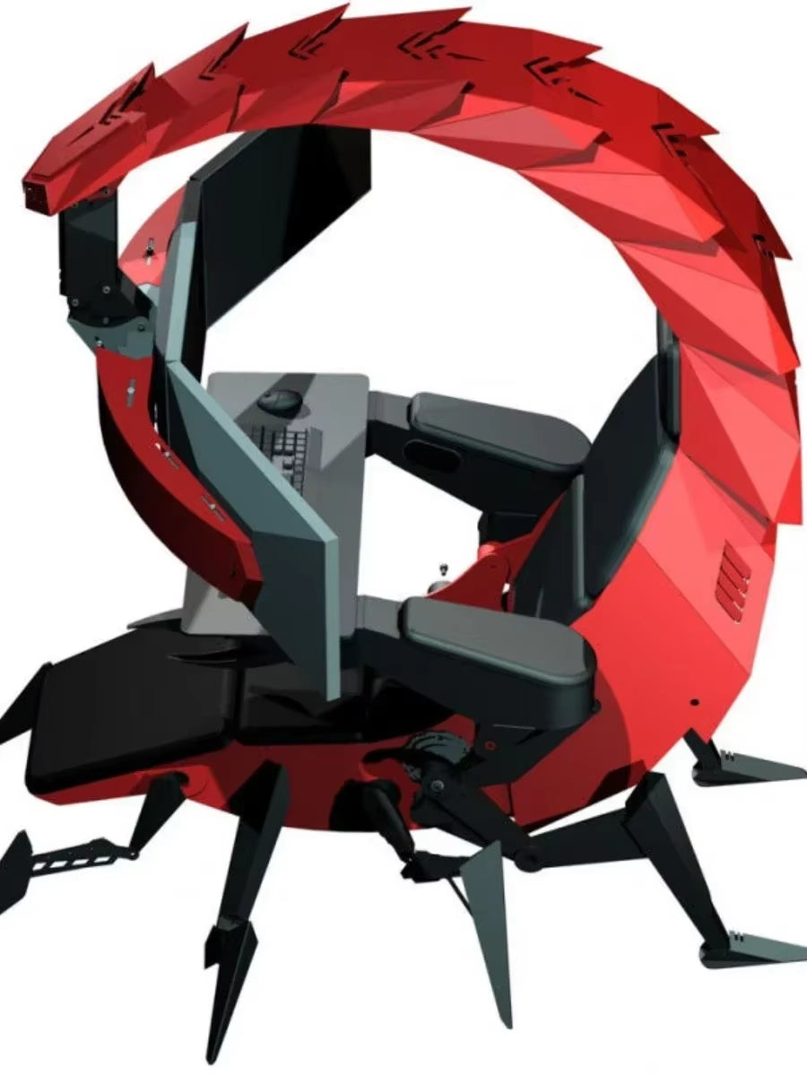 Y Computer Cockpit Scorpio Cabin Gaming Computer Chair Zero Gravity Space Capsule Engineering Table