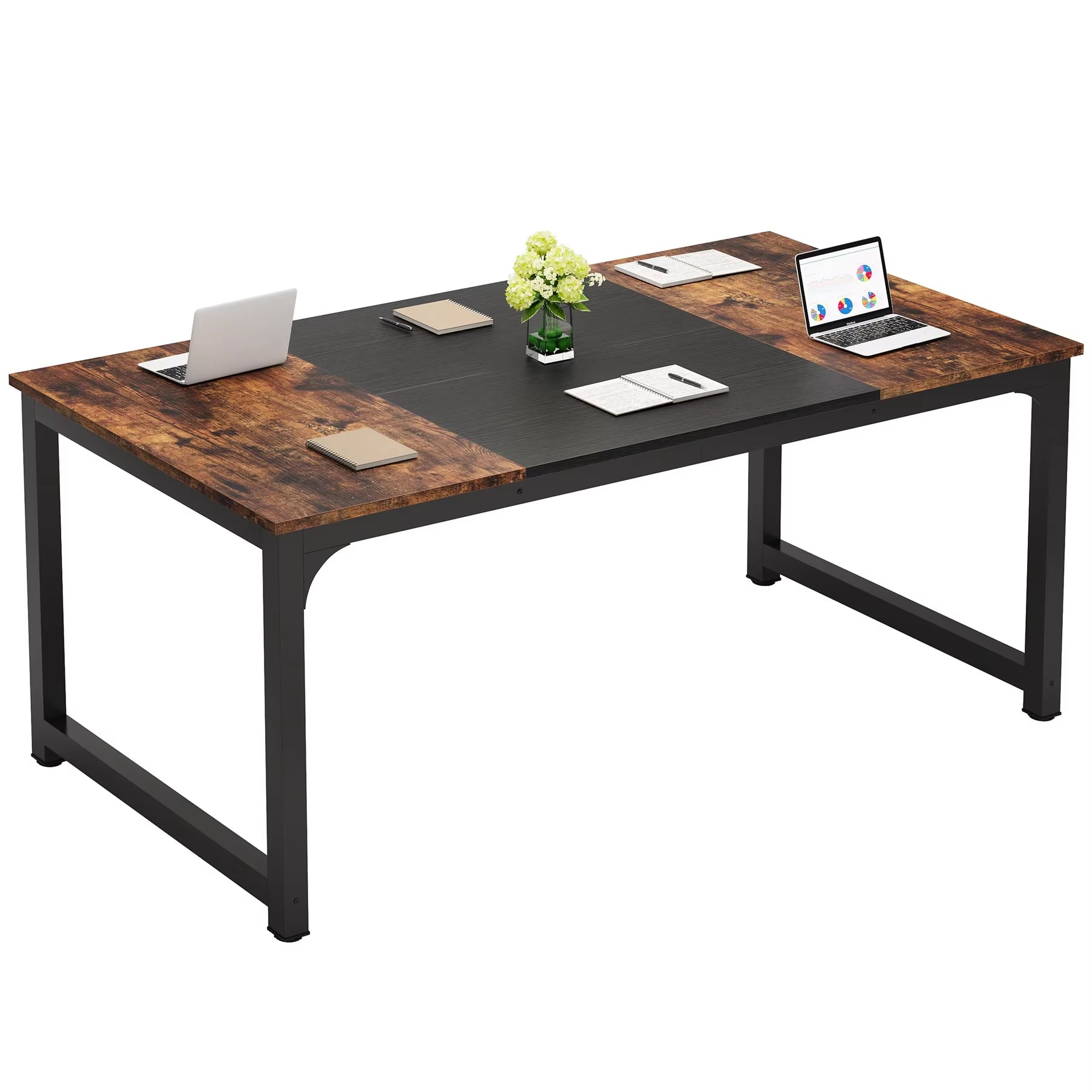 Modern Computer Desk Large Office Desk Computer Table Study Writing Desk Workstation for Home Office