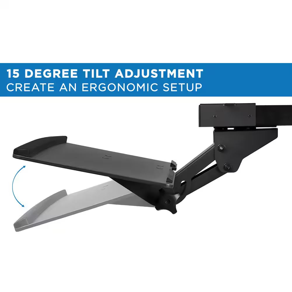 Under Desk Computer Keyboard and Mouse Tray