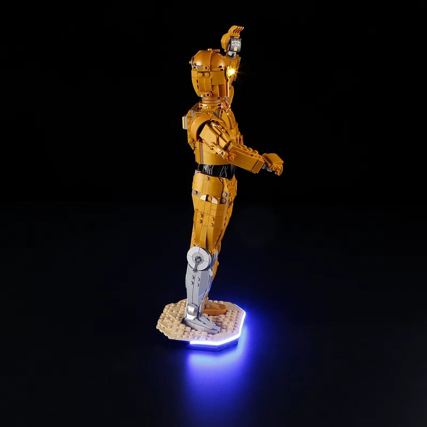 Starsing Wars Movie Led Light Kit for 75398 Robot C-3PO Not Building Blocks (Only Lighting Set)