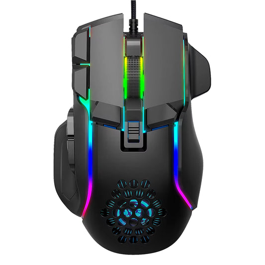 New USB Gaming Mouse Computer Mouse RGB Backlight Mause Gamer 10 Buttons Programming 7200Dpi Ergonomic Gaming Mouse for Computer