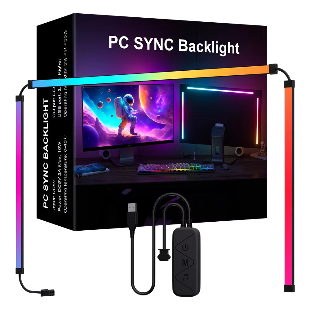 Smart Ambient TV PC Display Sync Computer Monitor Backlight LED Strip Light RGB Color DIY Game Holiday Atmosphere Computer