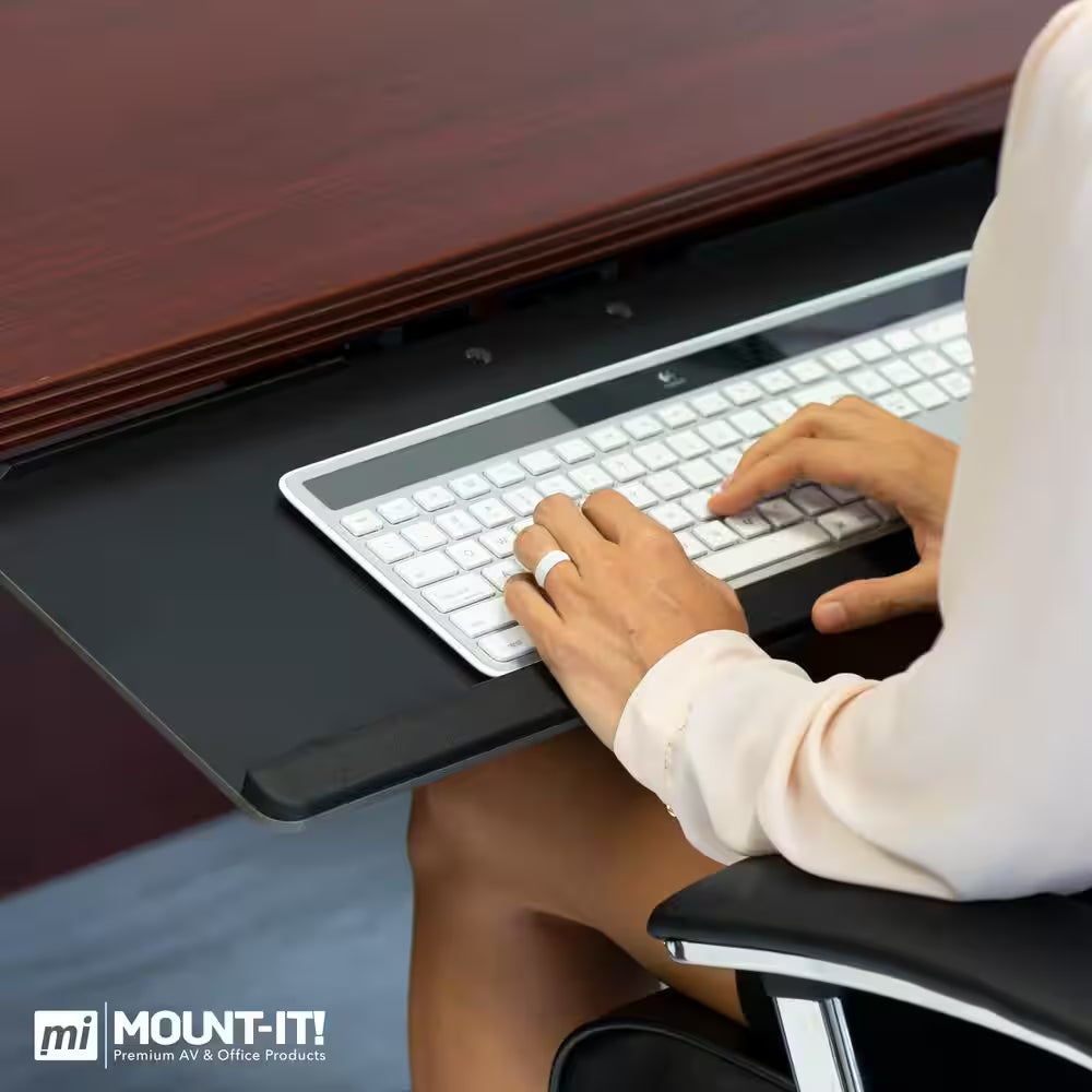 Under Desk Computer Keyboard and Mouse Tray