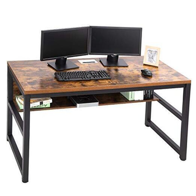 Computer Desk with Bookshelf/Meta