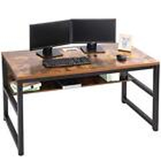 Computer Desk with Bookshelf/Meta